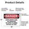 Signmission Explosive Gas No Smoking or Open Flames Within 20 Feet Danger Sign, Al, 18in W x 12in L, 2PK OS-2PACK-DS-A-1218-L-19349 - alternate 2